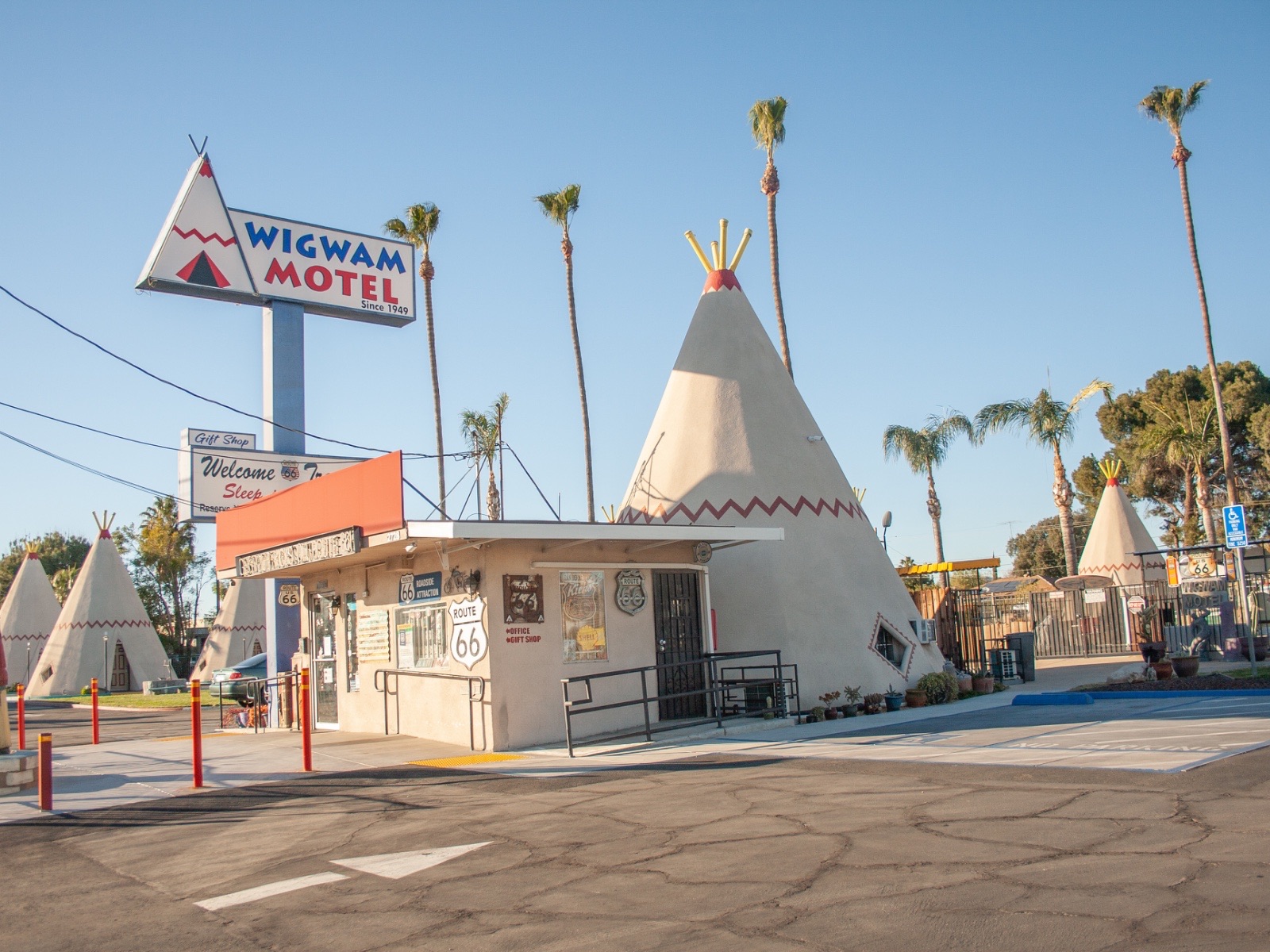Wigwam Motel on historic Route 66 in San Bernardino, California
